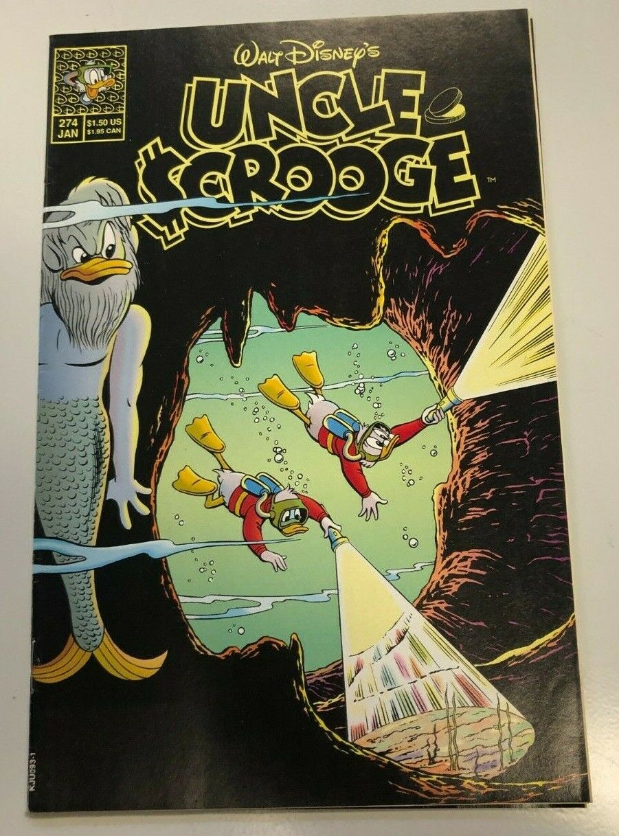Walt Disney's Uncle Scrooge #274 Underwater Iconic McDuck Childrens Kids Cartoon