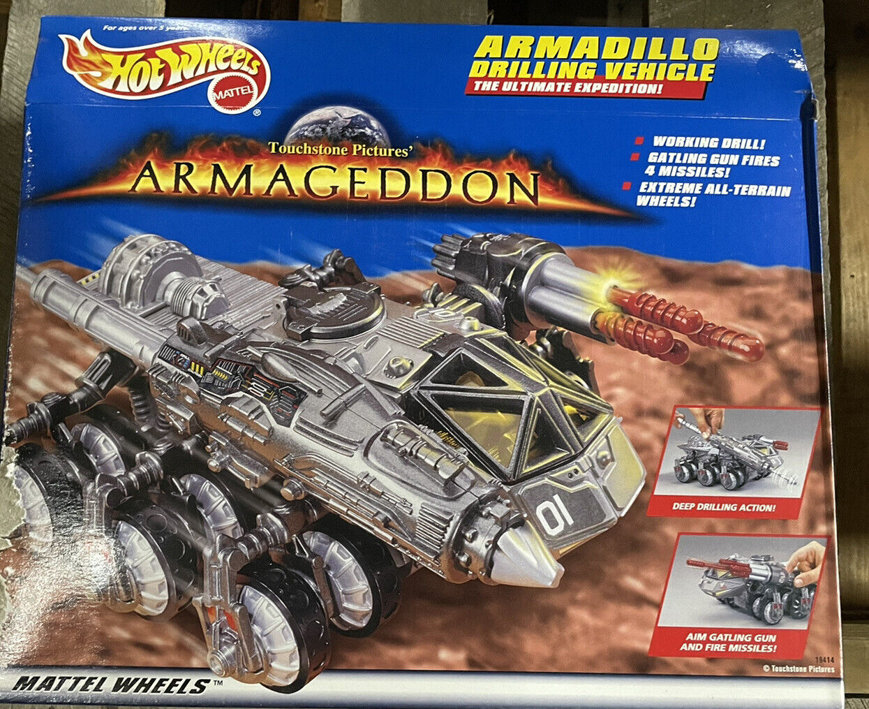 Factory Sealed Case - Hot Wheels - Armageddon Armadillo Drilling Vehicle 1997