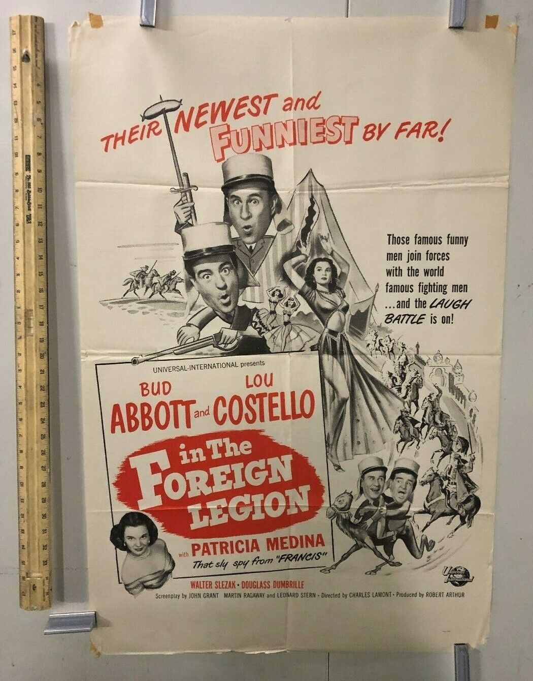 Abbott and Costello in the Foreign Legion Universal International 1950 27x41