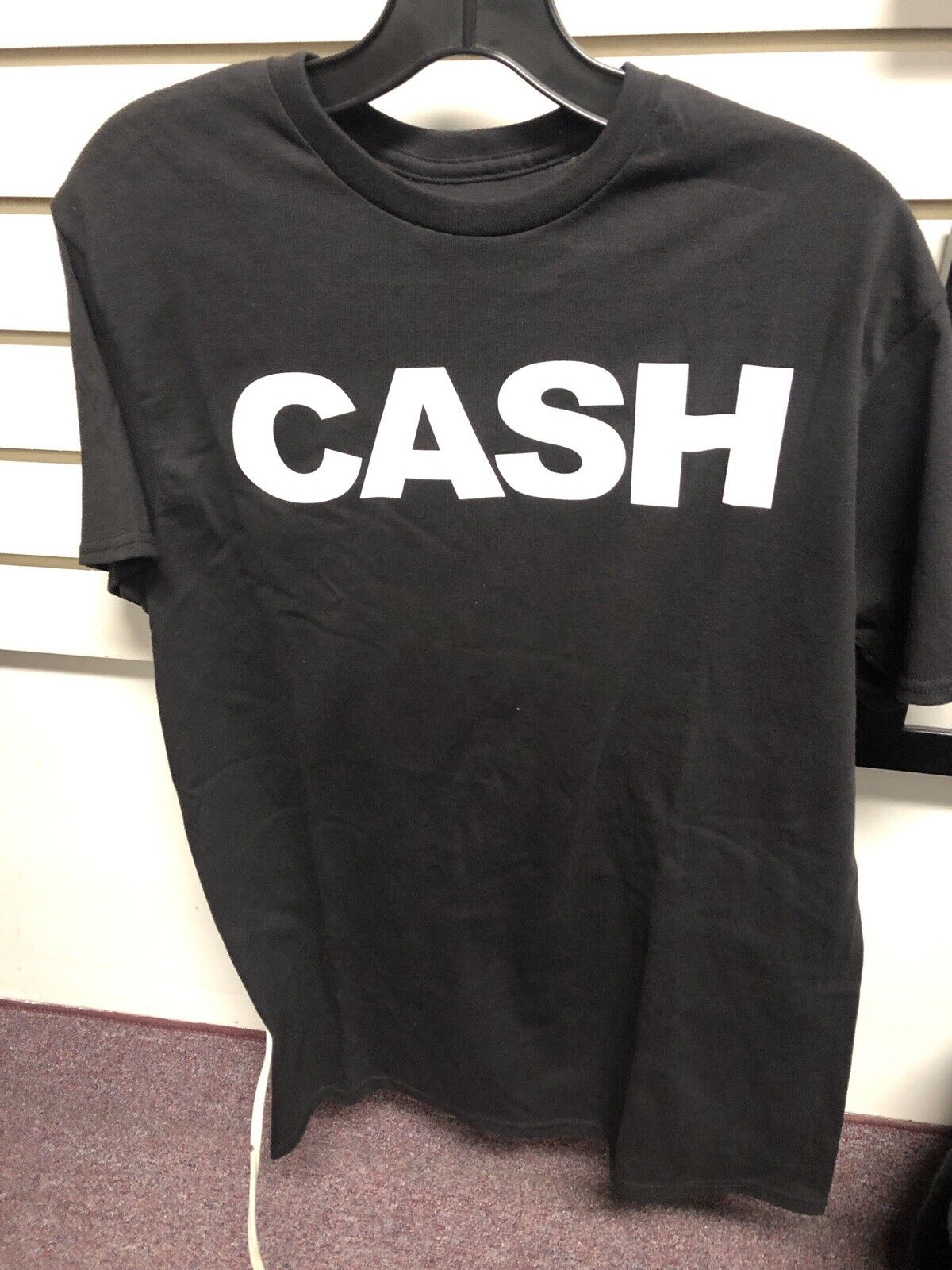 Vintage T Shirt - Johnny Cash CASH Zion Size M Black White