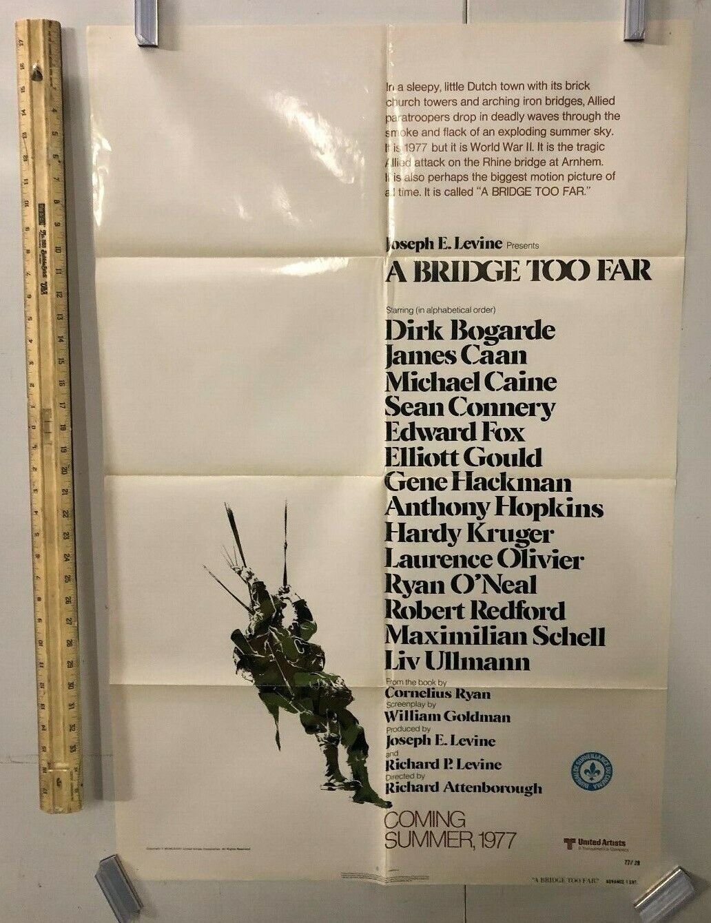 A Bridge Too Far United Artists, 1977 Folded Overall: Very Fine Movie Poster 