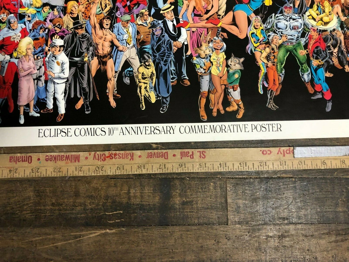 Eclipse Comics 10th Anniversary Commemorative Poster Iconic Vintage Alternative