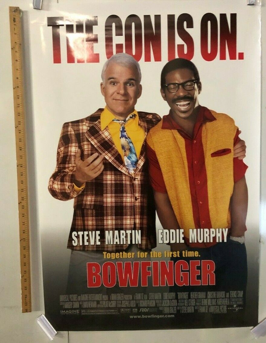 "Bowfinger" Original Movie Theater Promo Poster Eddie Murphy Steve Martin 1999