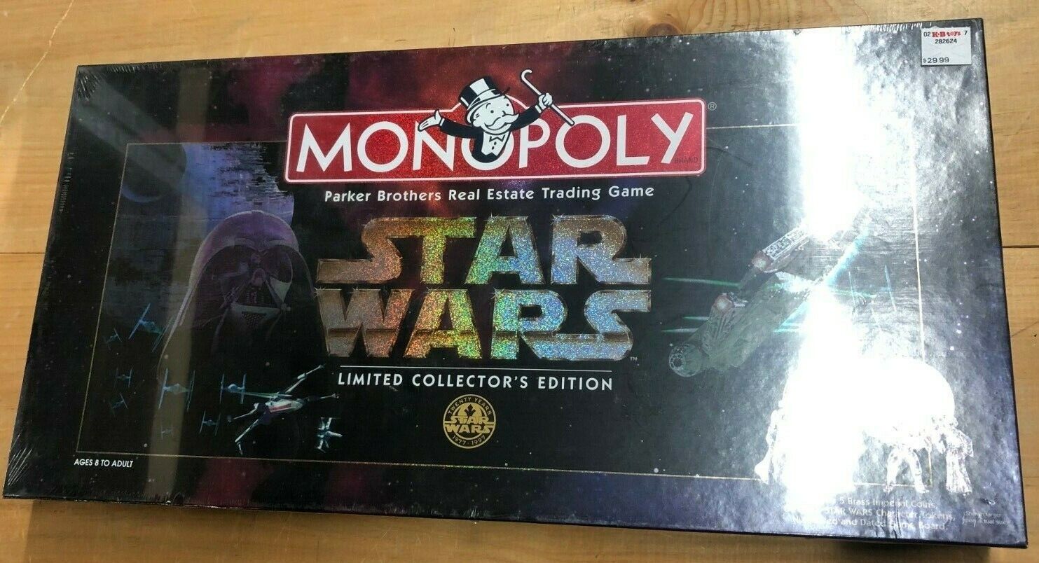 FACTORY SEALED Star Wars Limited Collector's Edition Monopoly 1996 Board Games