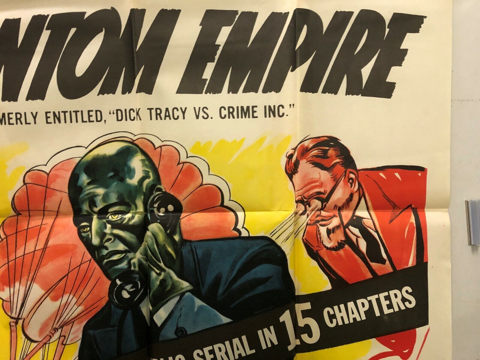 Dick Tracy vs.Phantom Empire Poster (Republic,1952).  Original Poster