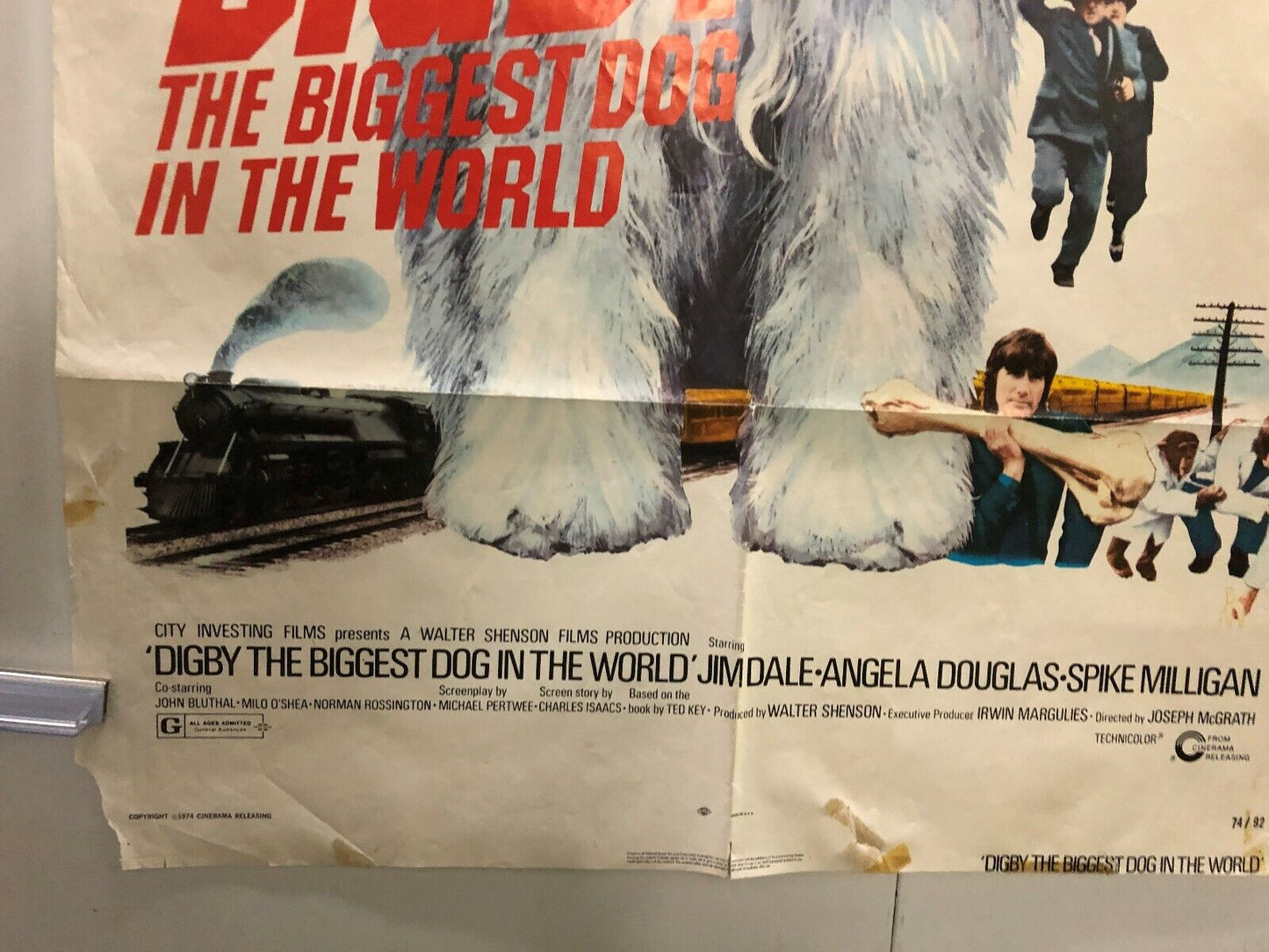 Digby, the Biggest Dog in the World (Cinerama Releasing, 1974). One Sheet 27x41