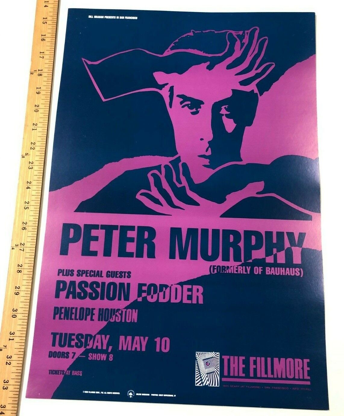 Bill Graham - 1988 - Peter Murphy (Formerly Of Bauhaus) @ The Fillmore Original