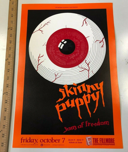 Bill Graham - 1988 - Skinny Puppy W/ Jam Of Freedom Original @ The Fillmore 