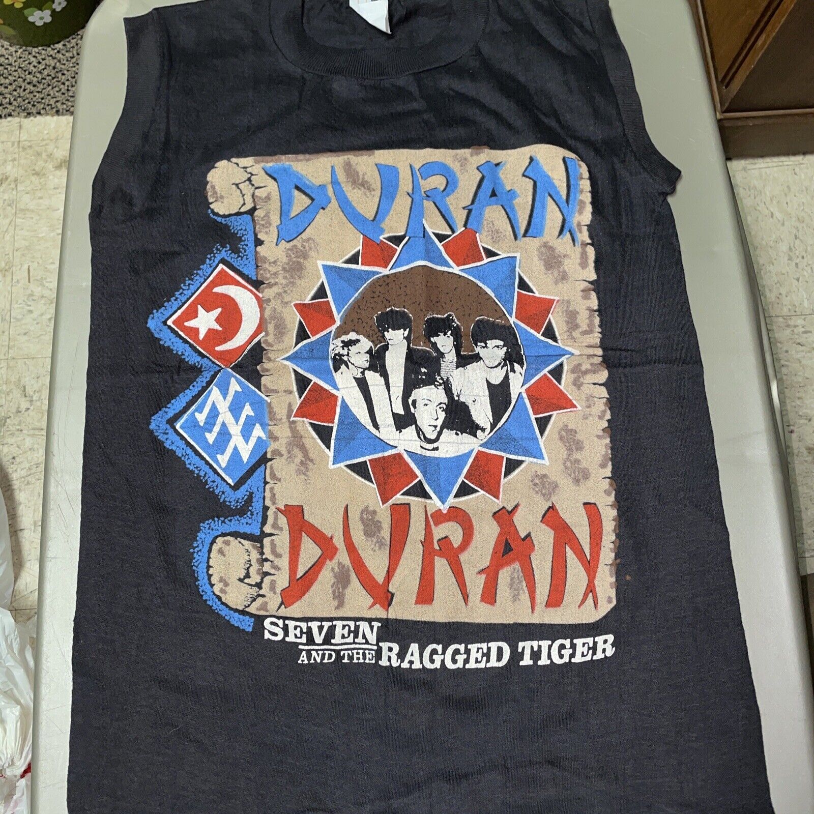 Duran Duran- Seven and the Ragged tiger - VINTAGE - NOS BLK T SHIRT SIZE Medium