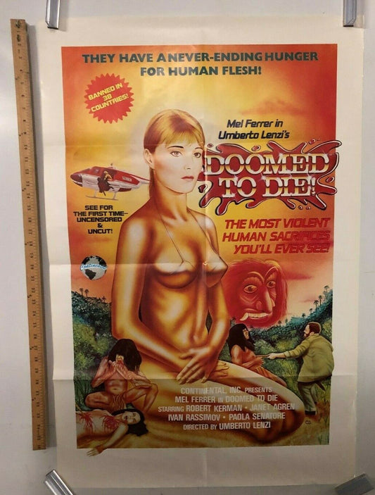 Doomed to Die (Continental, 1980). One Sheet (27" X 41"). Horror Movie Poster