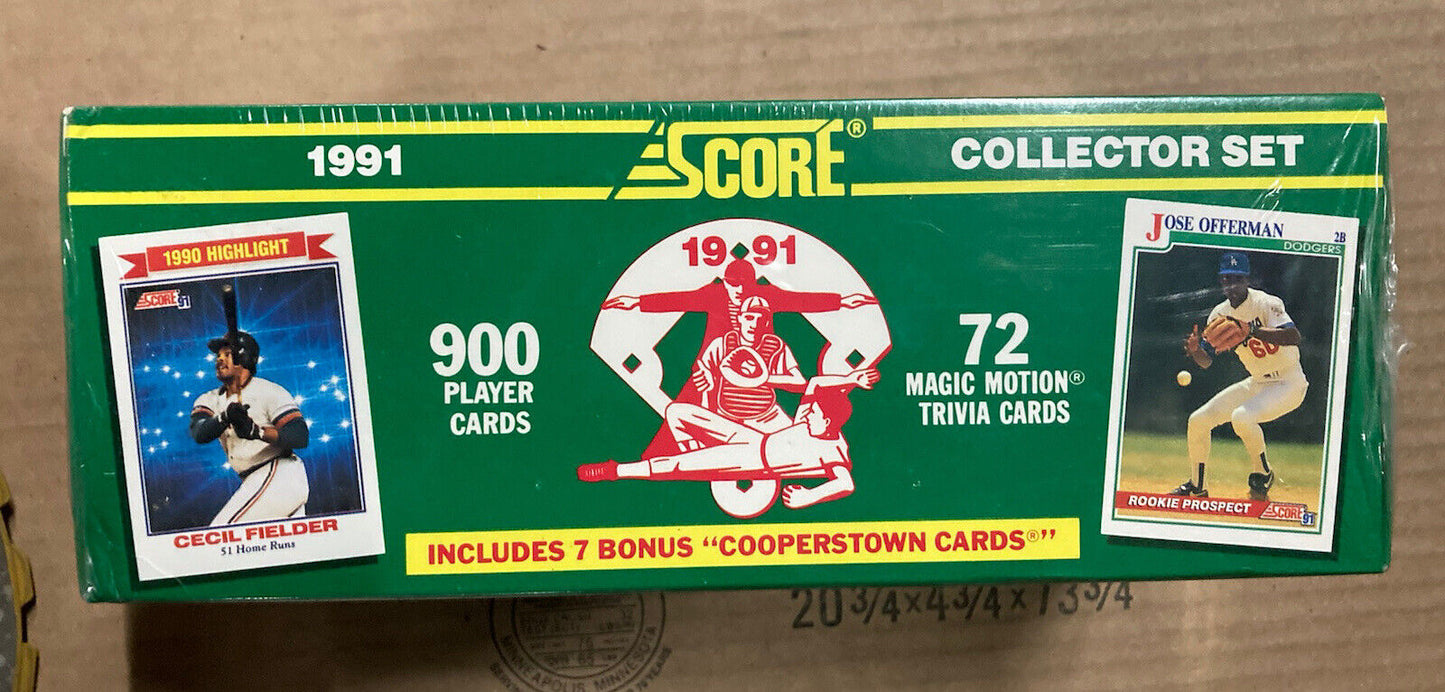 1991 Major league baseball collector set includes 7 bonus Cooperstown Sealed