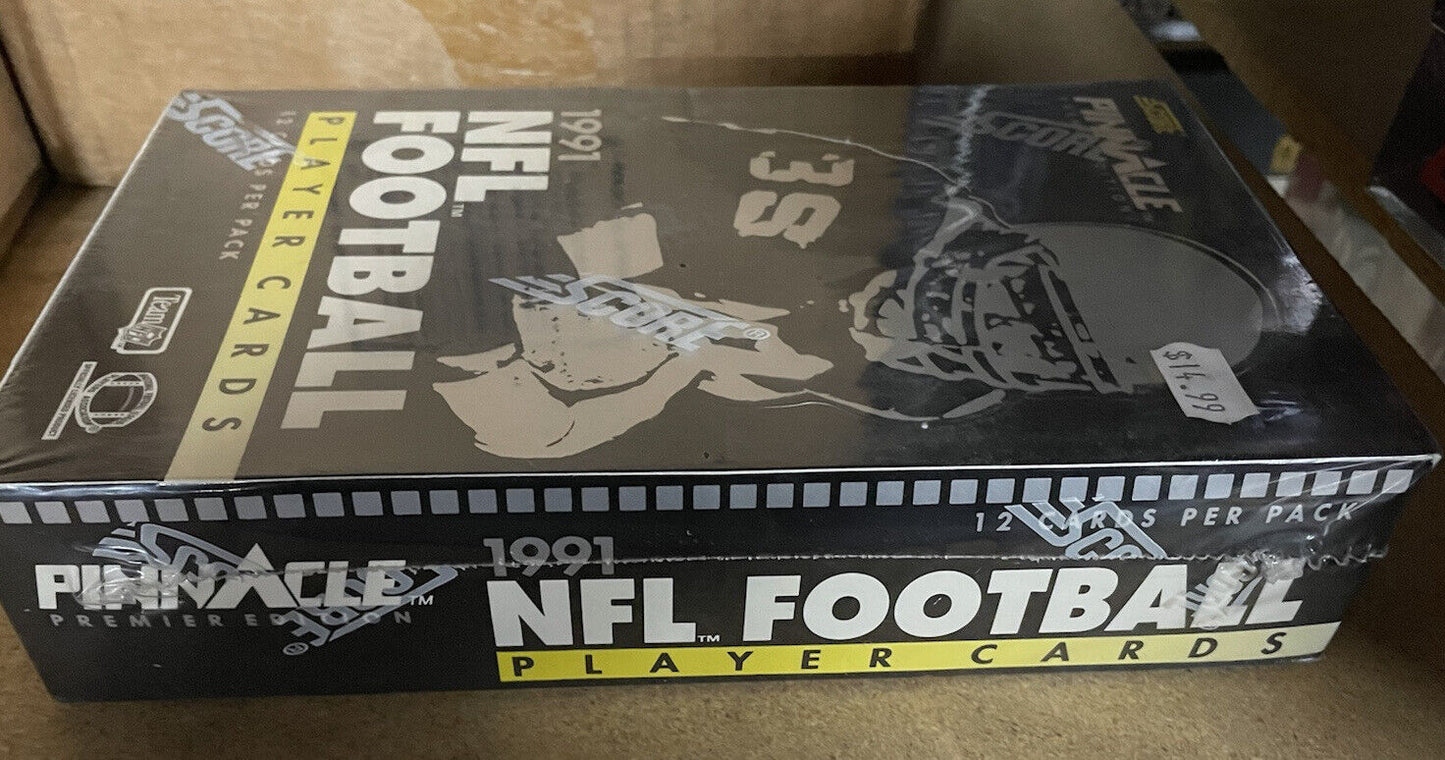 1991 Score Pinnacle Football Set Wax Pack Box FACTORY SEALED RARE VINTAGE