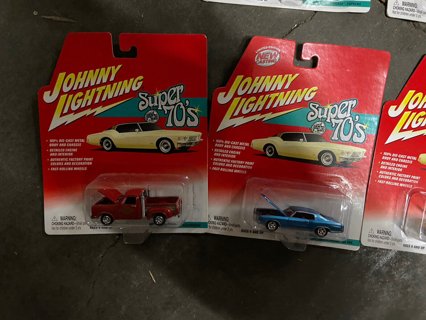 2002 Johnny Lightning Super 70's Limited Edition White Wall Set Of 6 Muscle Car