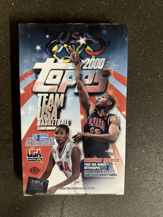 2000 Topps Team USA Basketball Hobby Box - NEW SEALED - Tim Duncan - Lisa Leslie