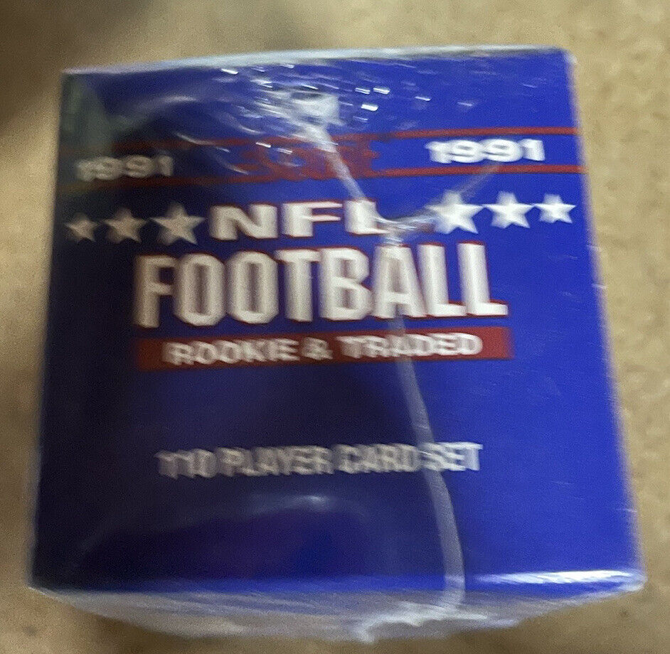 1991 SCORE FACTORY SEALED NFL FOOTBALL ROOKIE & TRADED 110 CARD BOX SET