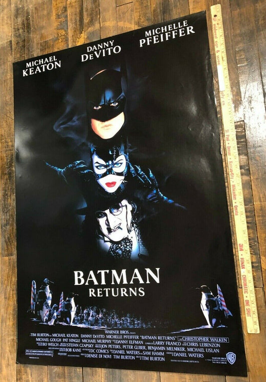 Batman Returns (Warner Brothers, 1992). One Sheet (27" X 41"). Michael Keaton SS