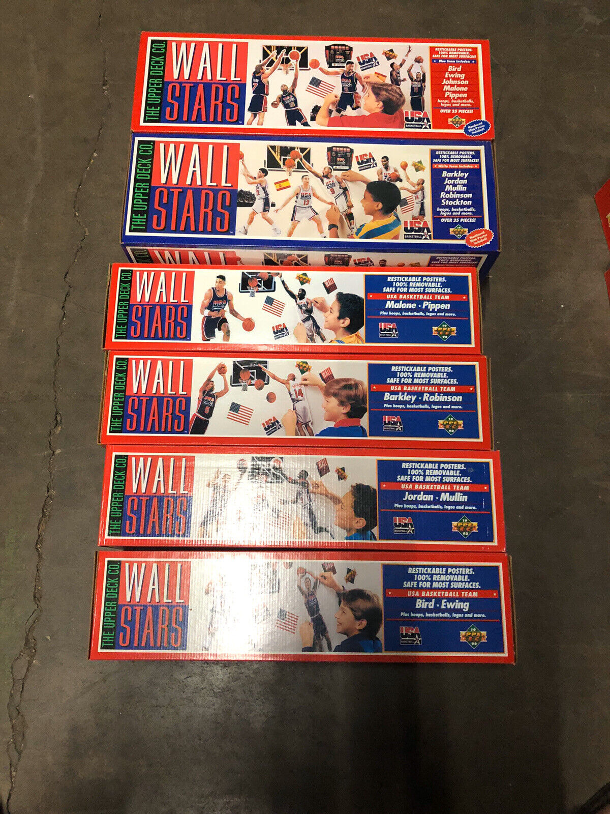 Complete Set NEW 1992 UPPER DECK DREAM TEAM WALL STARS MICHAEL JORDAN Magic Bird