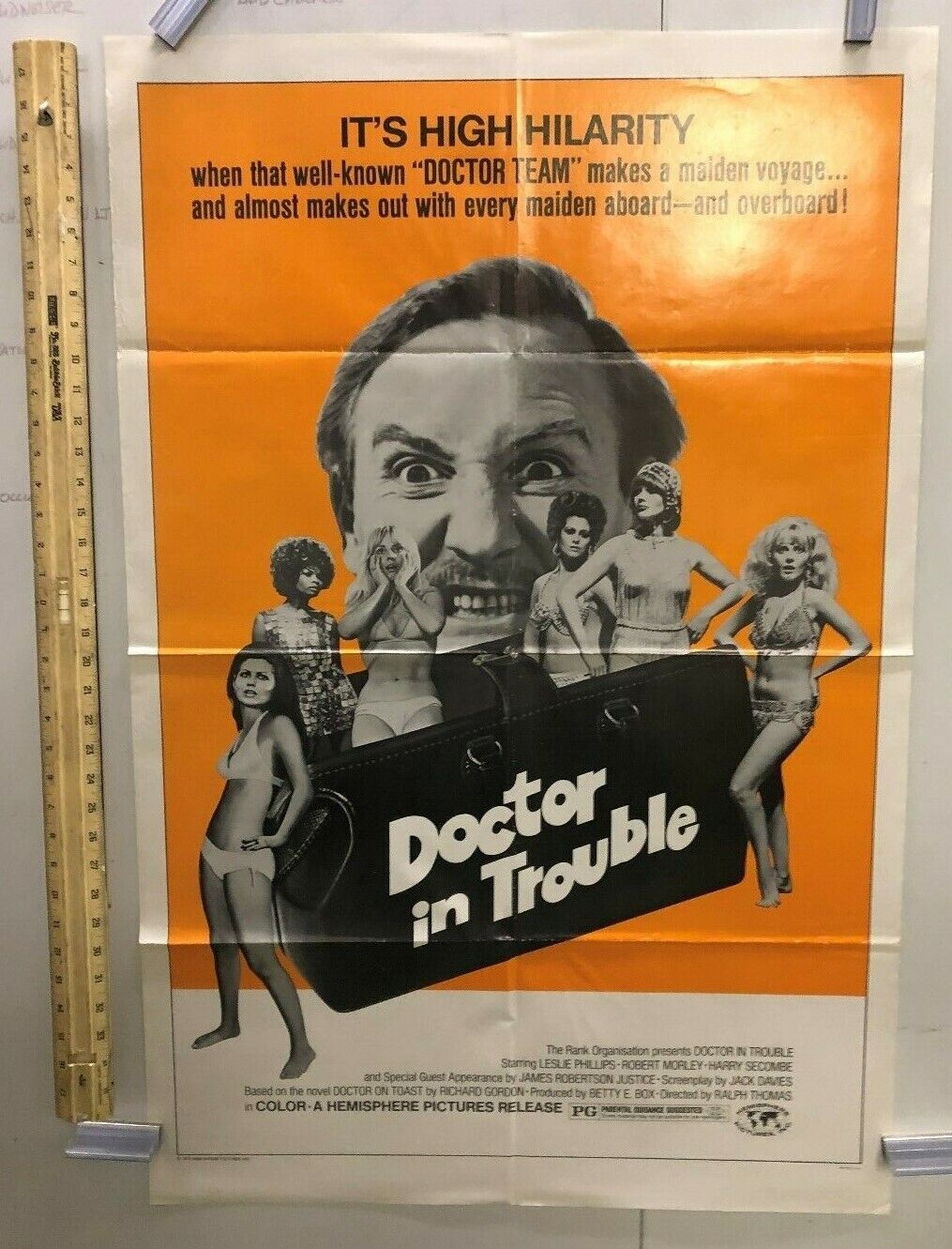 Doctor in Trouble (Hemisphere Pictures, 1973). One Sheet (27" X 41"). Comedy