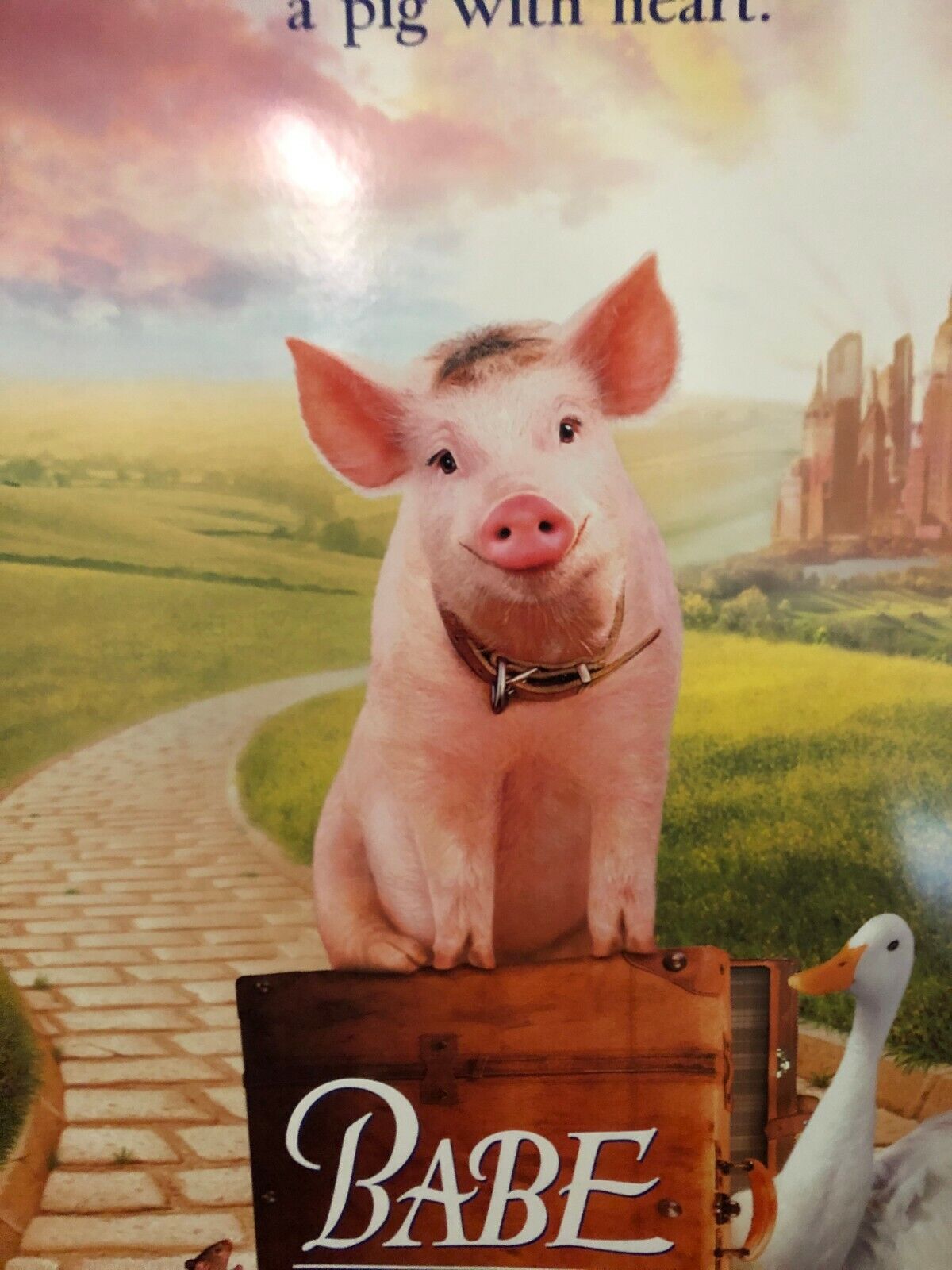 Babe Pig In The City Original Movie Promo Poster One Sheet 2000 Family Films