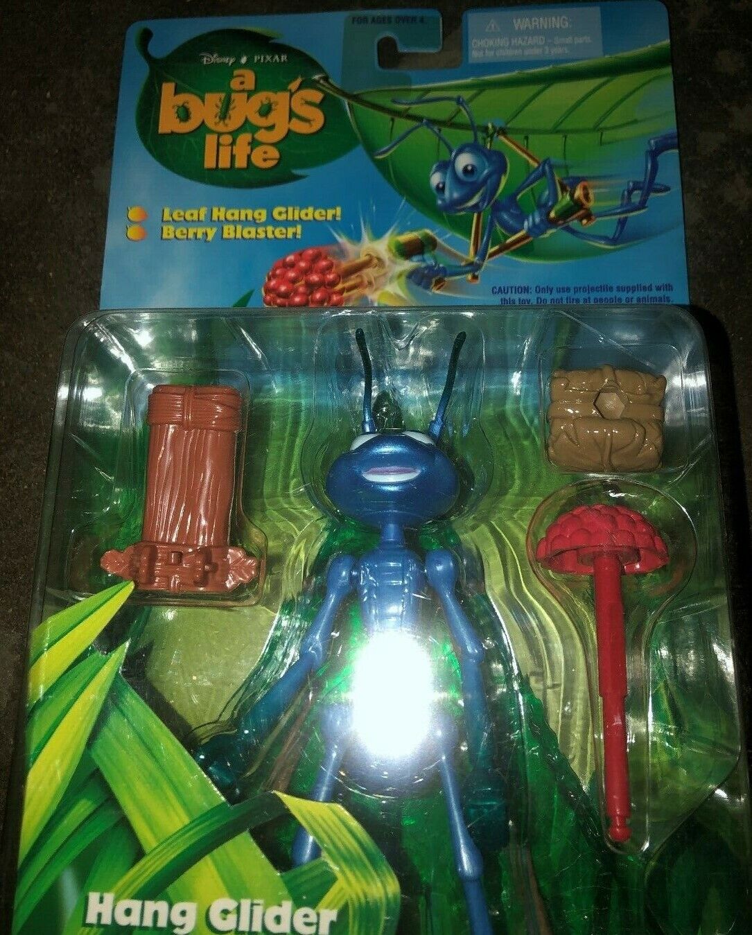 A Bugs Life Pixar Hang Glider Flik A Bugs Life Action Figure NIB 