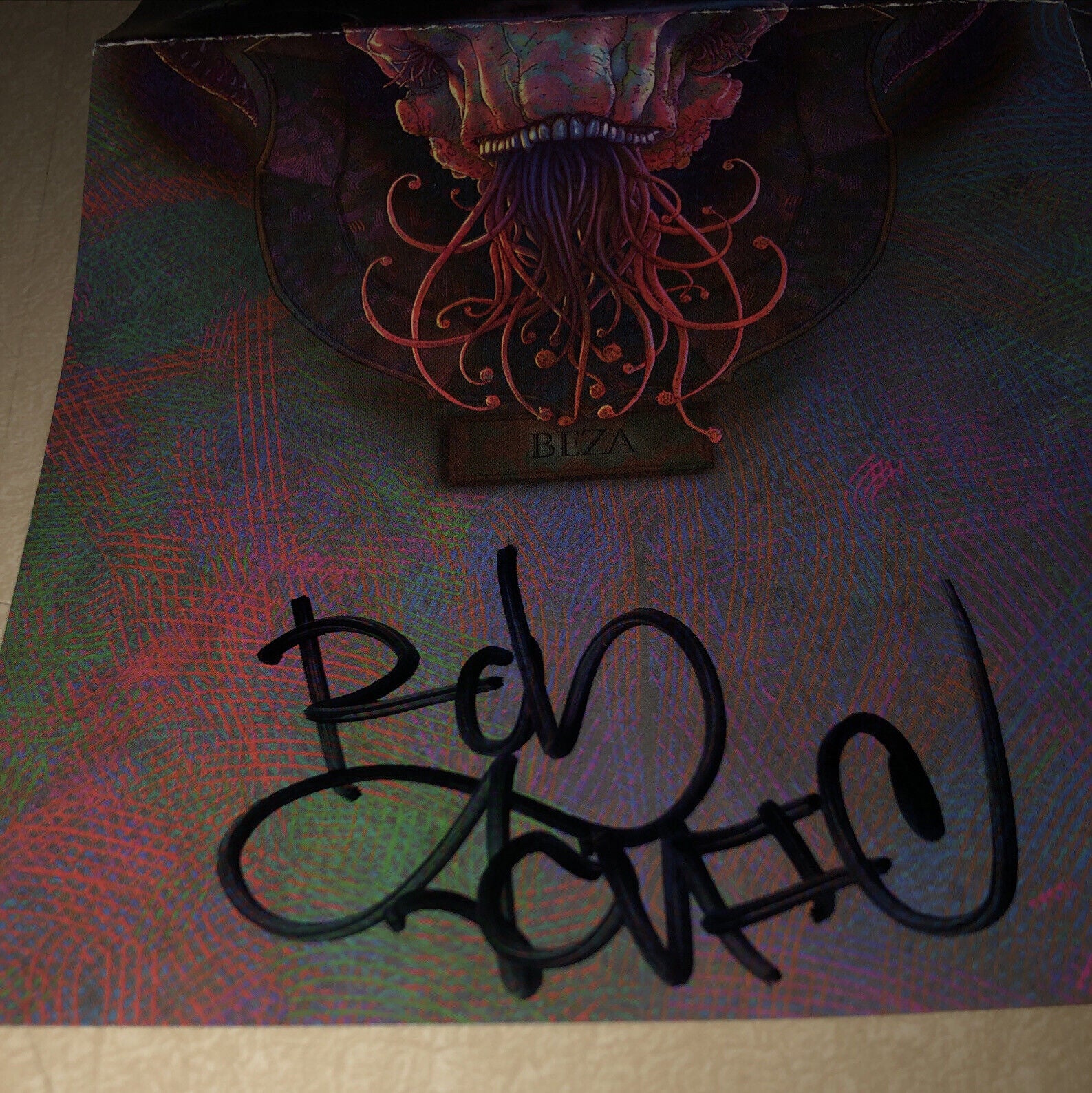 Aesop Rock & Rob Sonic Autographed Bestiary Poster Must Have