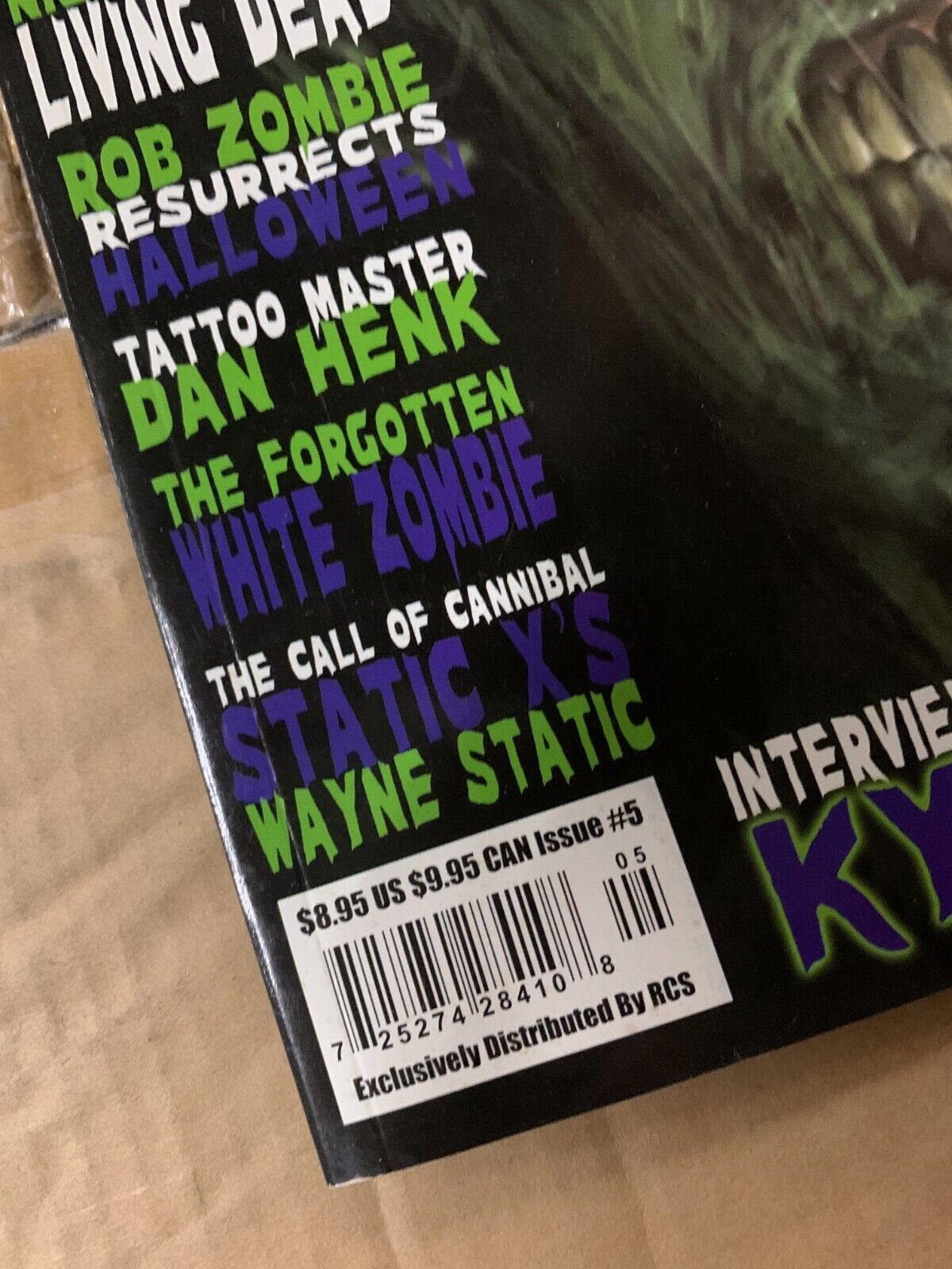 Cryptic Magazine No. 5 (2006) Rob Zombie, George Romero, Wayne Static, Etc...