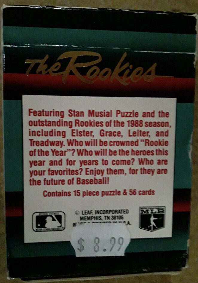 1988 Donruss The Rookies Factory Sealed Baseball 56 card Set Grace, Martinez 