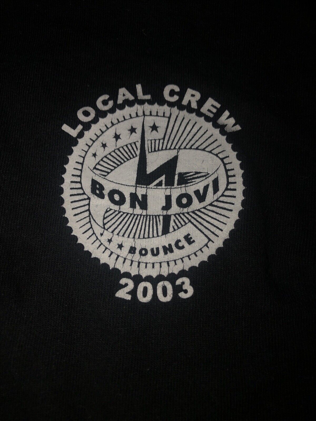 Vintage T Shirt - Local Crew Non Jovi Bounce 2003 Delta Brand Size XL Black