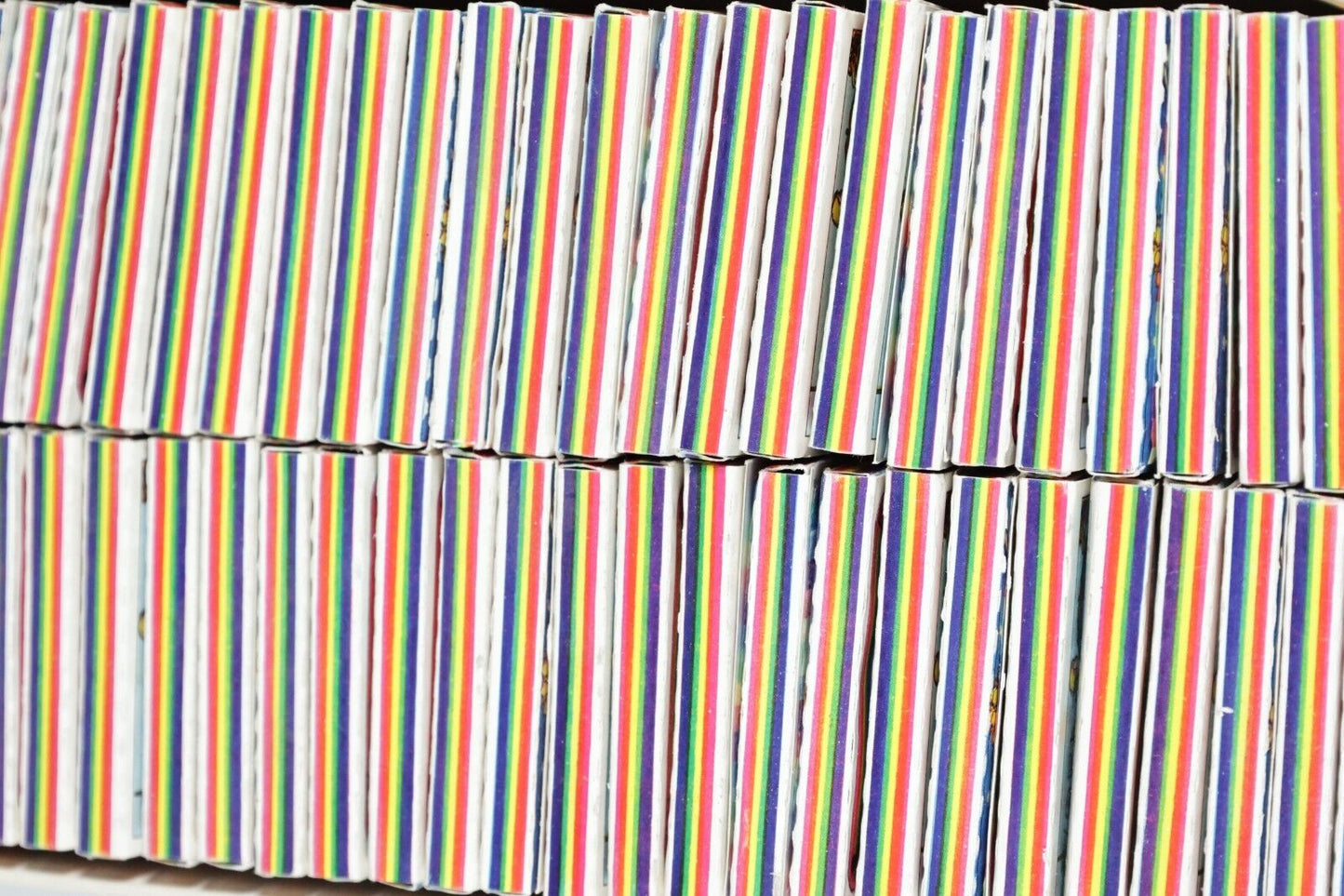 WORLD RAINBOW ROLLING PAPERS 1970S RICE PAPER DEADSTOCK RAINBOW COLORED PAPERS