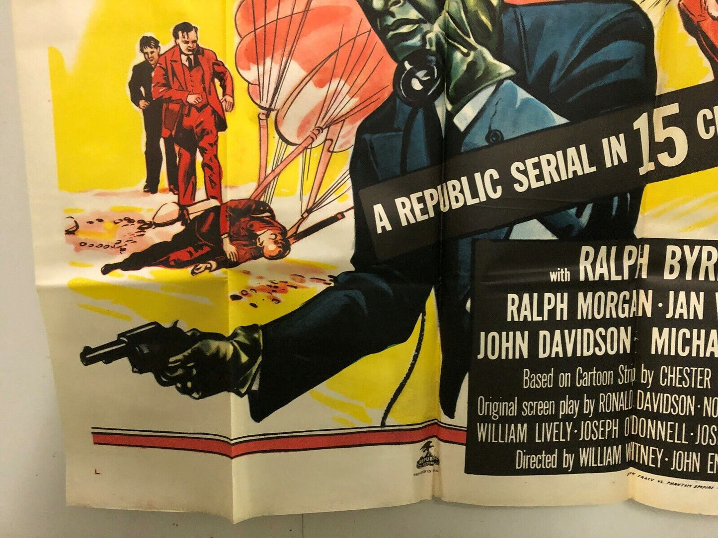 Dick Tracy vs.Phantom Empire Poster (Republic,1952).  Original Poster