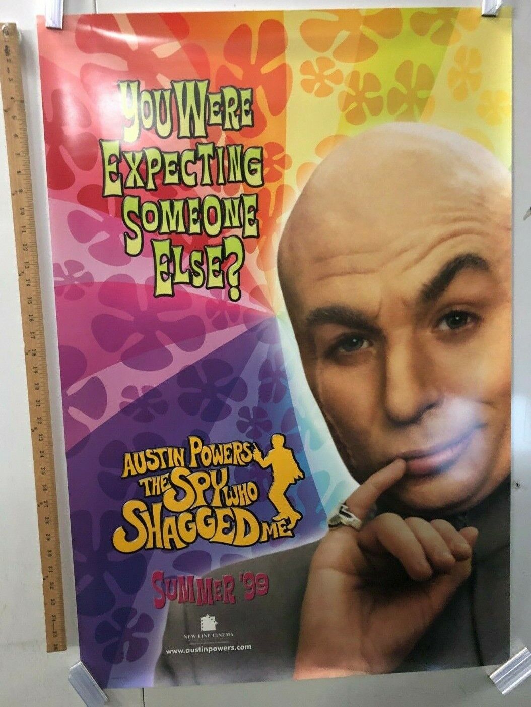 "Austin Powers: The Spy Who Shagged Me" Dr. Evil Movie Theater Promo Poster 1999