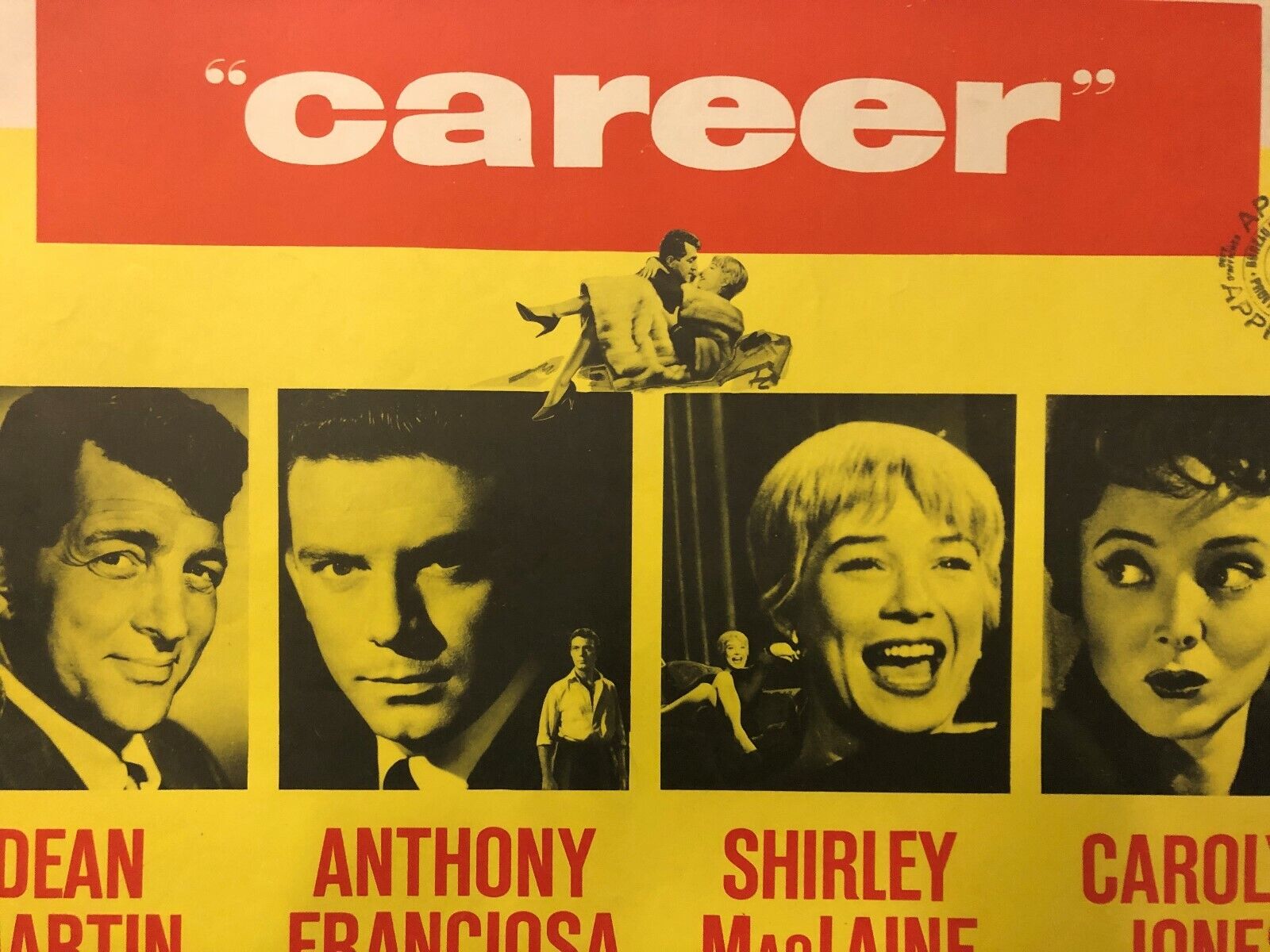 Career (Paramount, 1959). Half Sheet (22" X 28") Style A. Drama