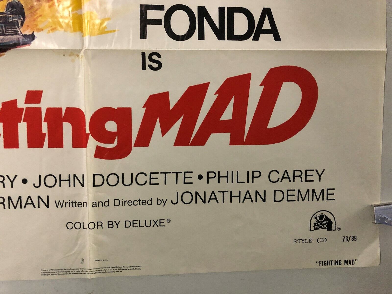 Fighting Mad (20th Century Fox, 1976). One Sheet (27" X 41"). Action.