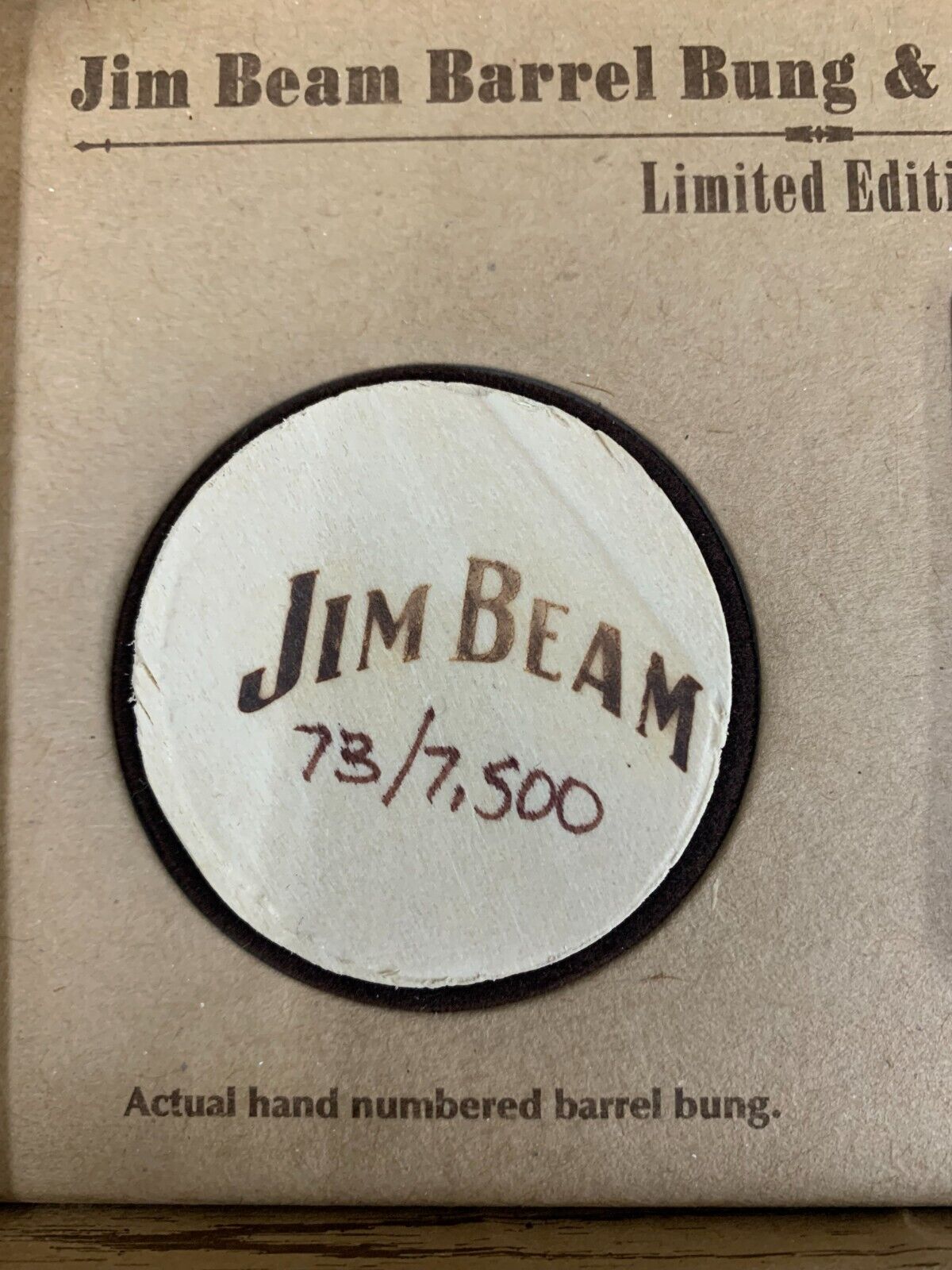 VINTAGE ZIPPO Jim Beam Barrel Bung & Zippo Lighter Set Limited Edition /7500