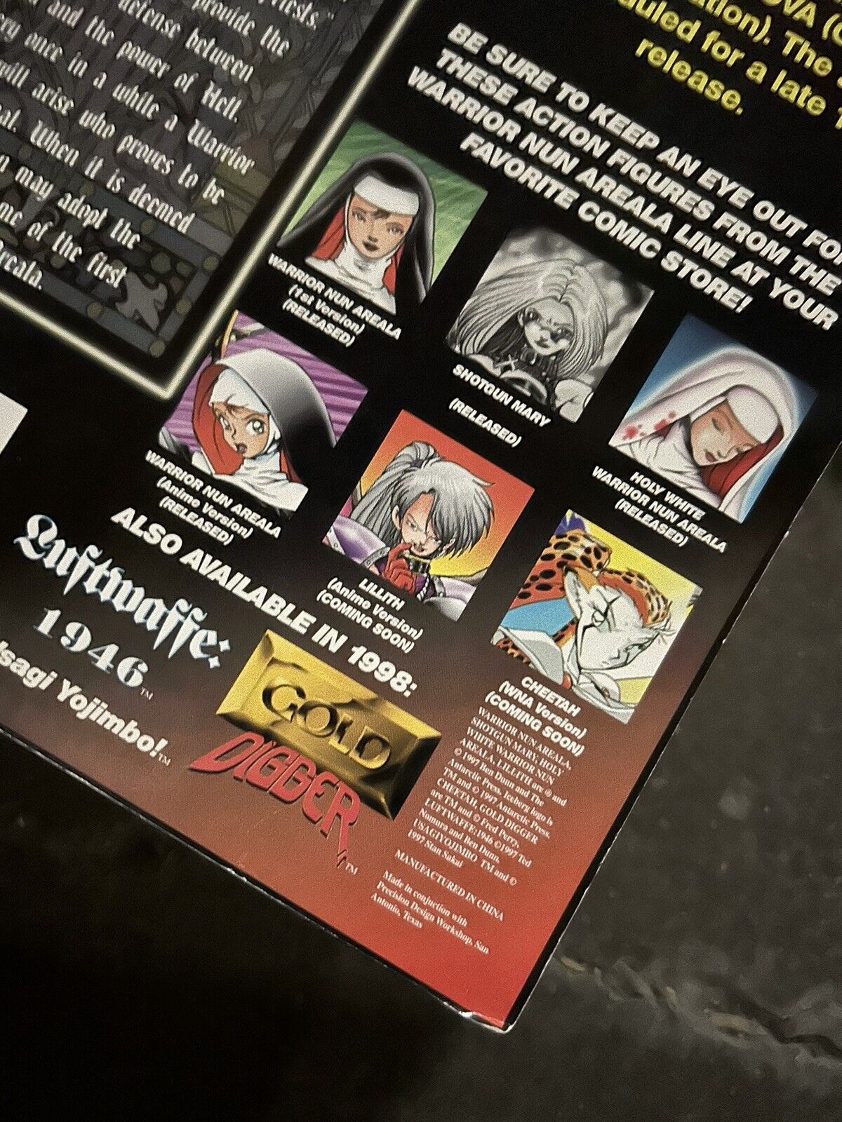 Warrior Nun 'Areala' The Anime Special Collector's Edition RED 1997 AP Toys