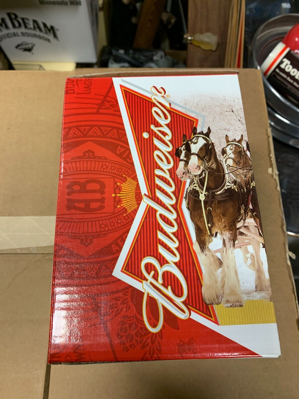 2012 Budweiser Holiday Stein "Winter Wonderland" NIB w/ COA Clydesdales Xmas