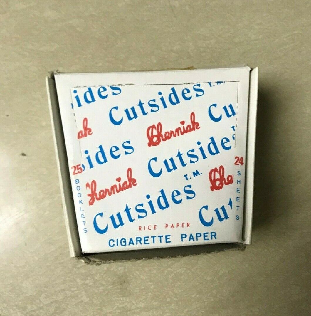 CHERNIAK CUTSIDES FULL BOX 25 Booklets Rolling Papers Rare Original Find NOS