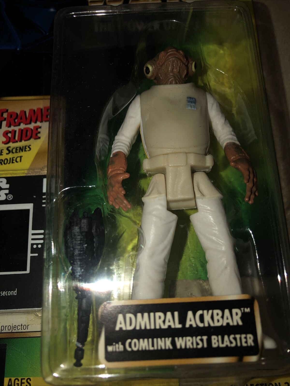 Admiral Ackbar 1997 STAR WARS Power of the Force POTF FF Freeze Frame