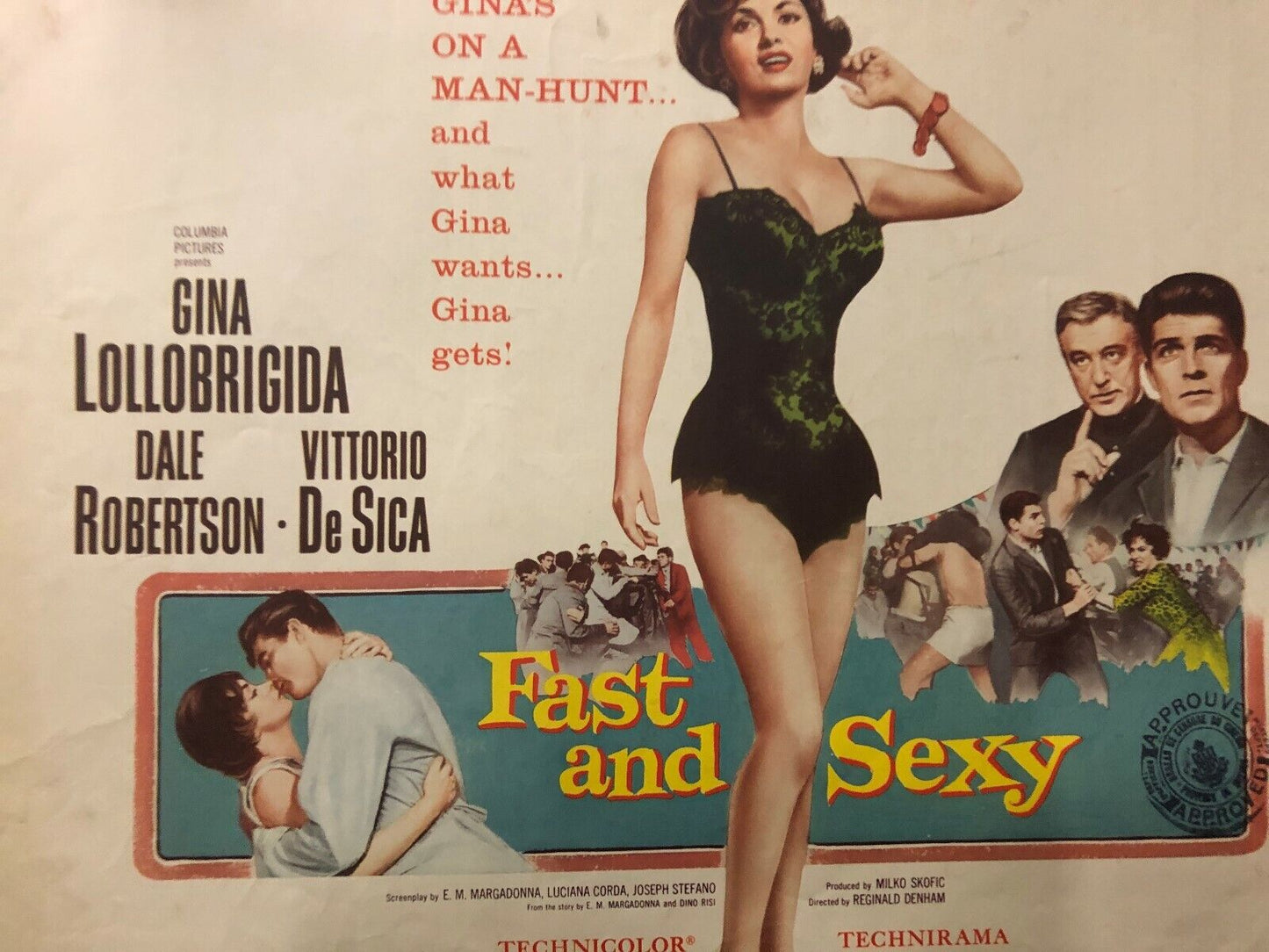 Fast and Sexy (Columbia, 1960). Half Sheet (22" X 28"). Comedy