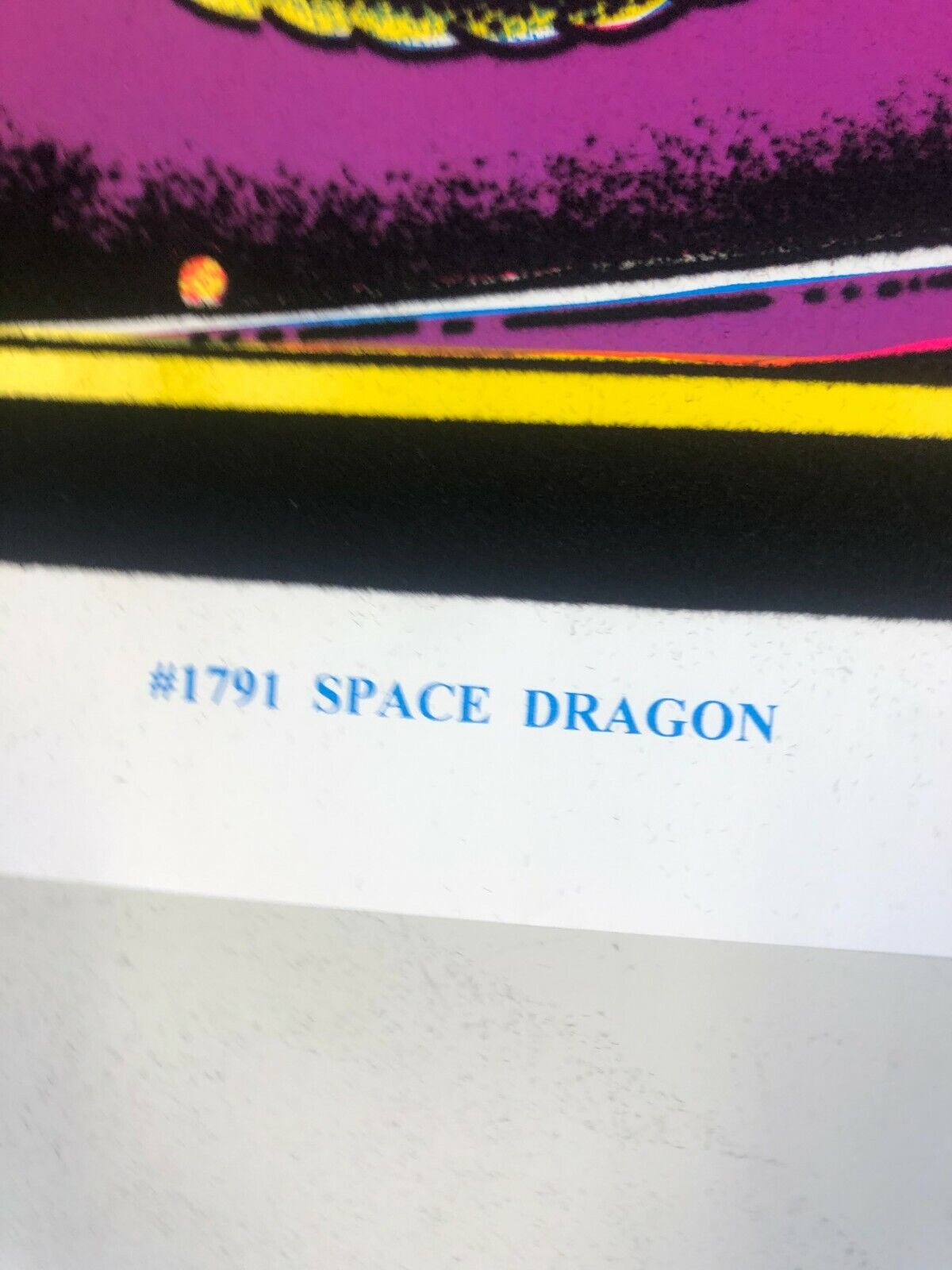 Felt Black Light Poster - 2000 - Space Dragon Scorpio Posters Inc. Fantasy Icons