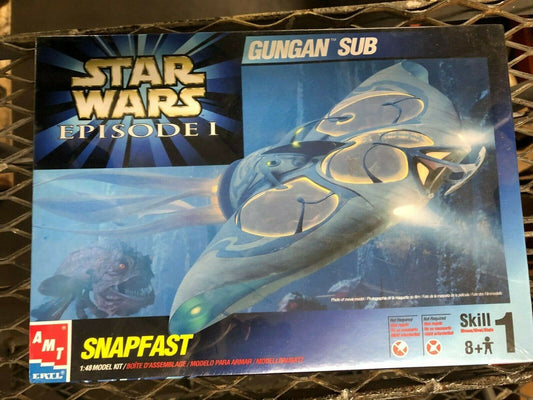 VINTAGE TOY Star Wars Episode 1 Gungan Sub Snapfast AMT/ERTL 1:48 Model Kit