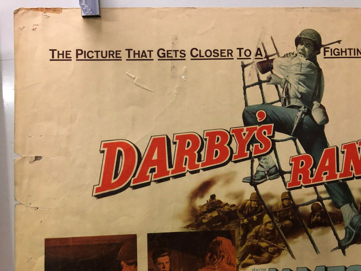 Darby's Rangers (Warner Brothers, 1958). Half Sheet (22" X 28"). War. Poster