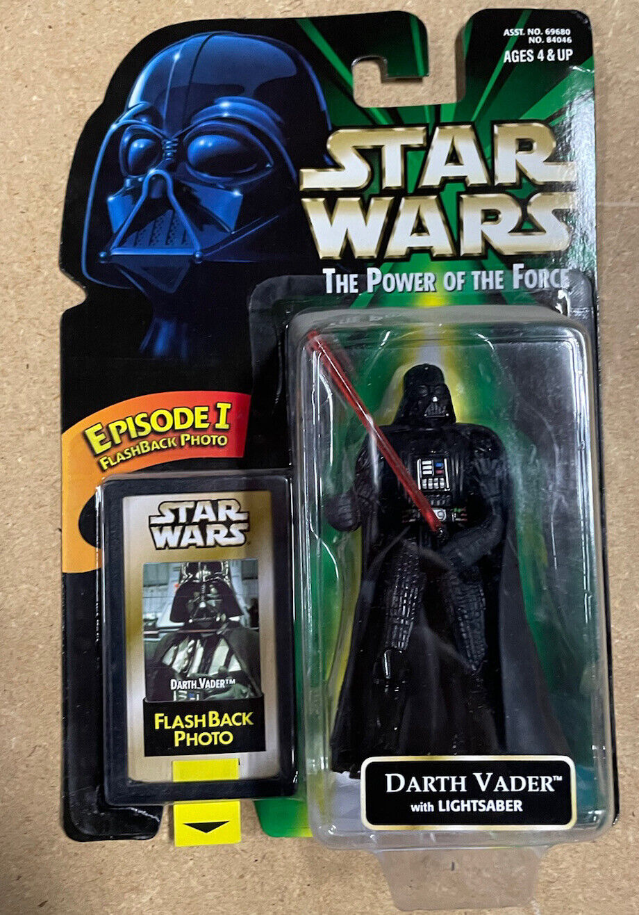 Darth Vader Flashback Photo Star Wars Power of the Force 1998 Kenner G4 nib RARE