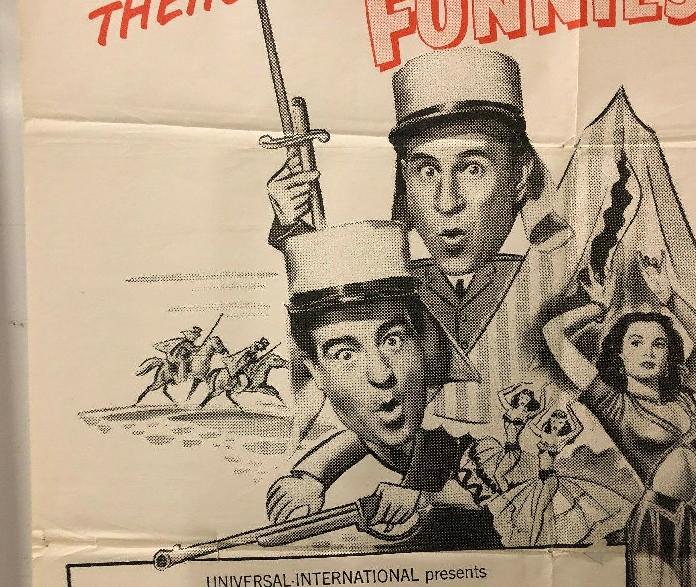 Abbott and Costello in the Foreign Legion Universal International 1950 27x41