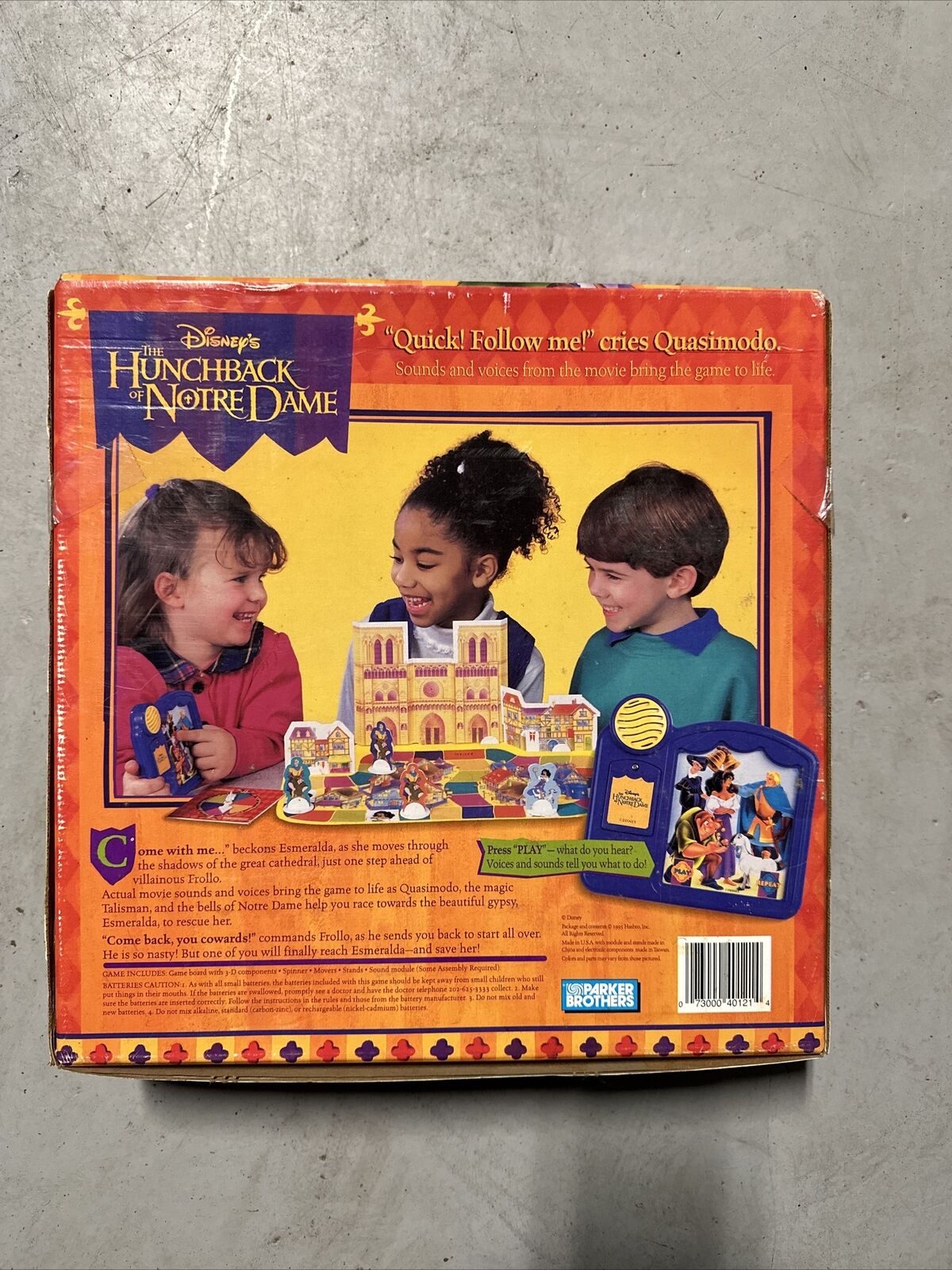 Disney's The Hunchback of Notre Dame Electronic Talking Board Game 1995