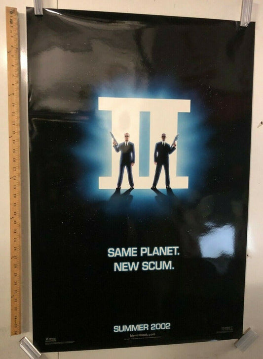 "Men In Black 2" Original Movie Theater Promo Poster 2002 Will Smith Action