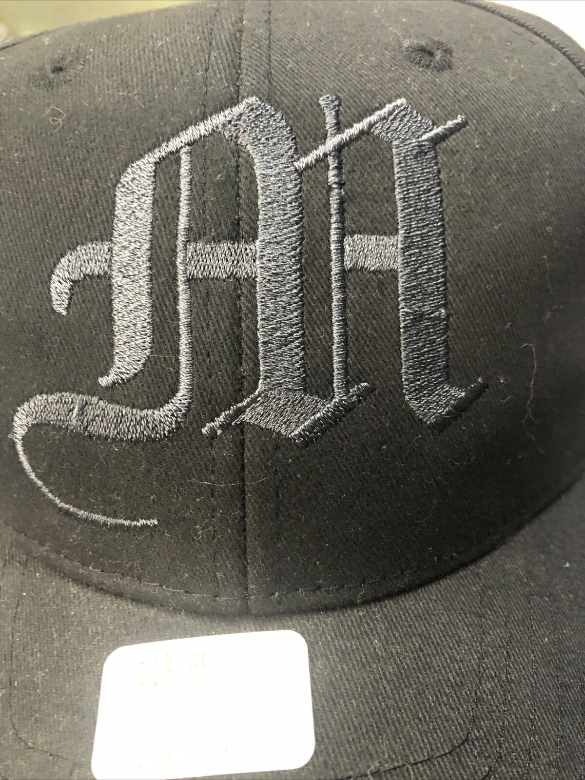 Back Strap Black M Logo Hat Stitched