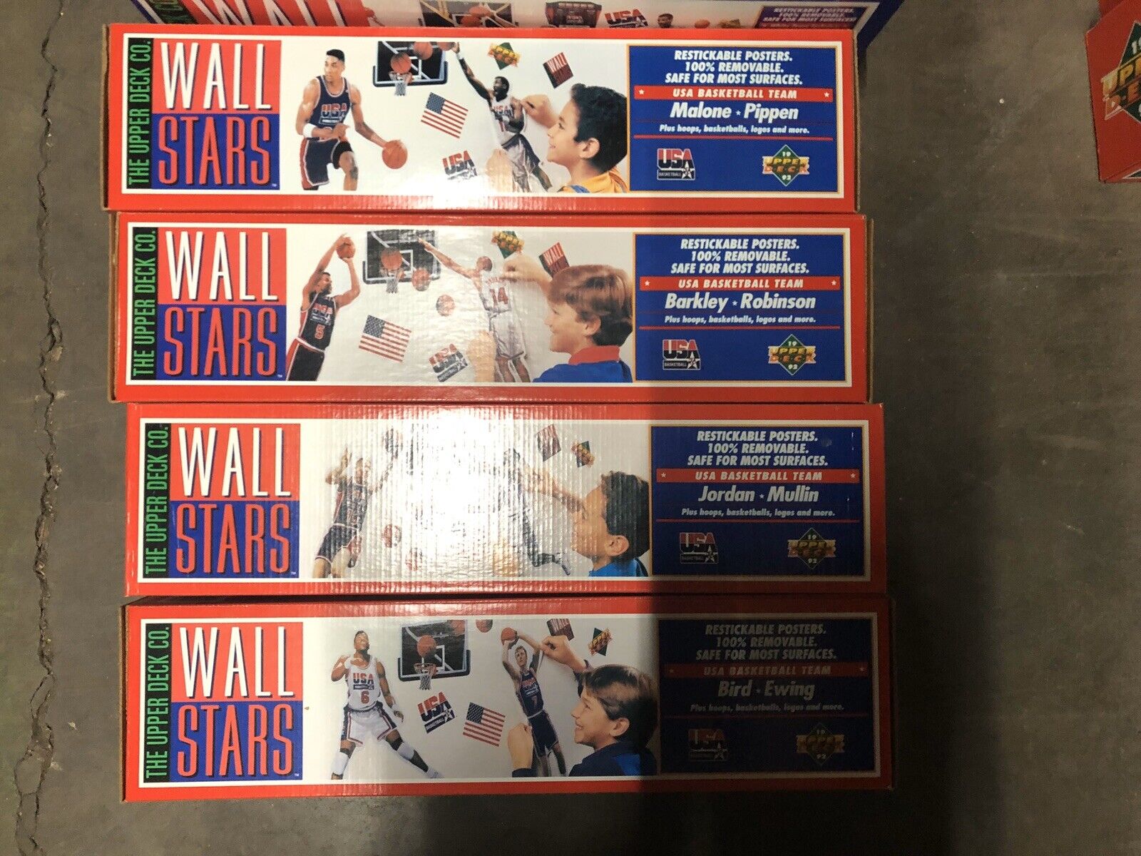 Complete Set NEW 1992 UPPER DECK DREAM TEAM WALL STARS MICHAEL JORDAN Magic Bird