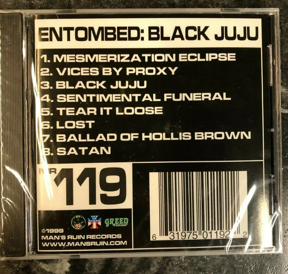 ENTOMBED BLACK JUJU  First Pressing Man's Ruin MR-119 SEALED