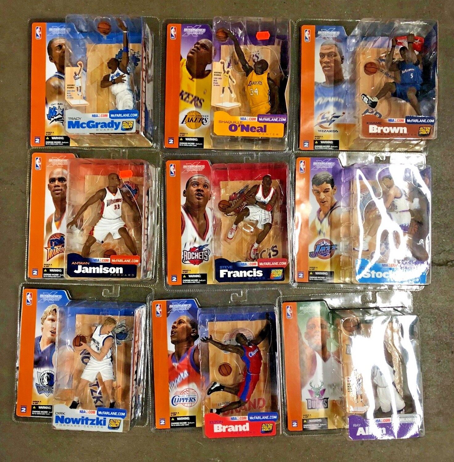 61 FIGURE LOT McFarlane NBA Series 1-9 Nearly Every Figure Basketball VHTF 